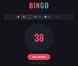 Bingo game - nummer trekker